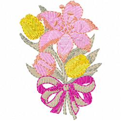 Flowers Embroidery Design 1